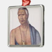 Lap-Pa-Win-Soe, een Delaware Chief Metalen Ornament (Links)