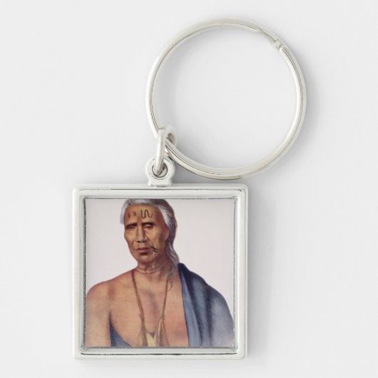 Lap-Pa-Win-Soe, een Delaware Chief Sleutelhanger (Voorkant)