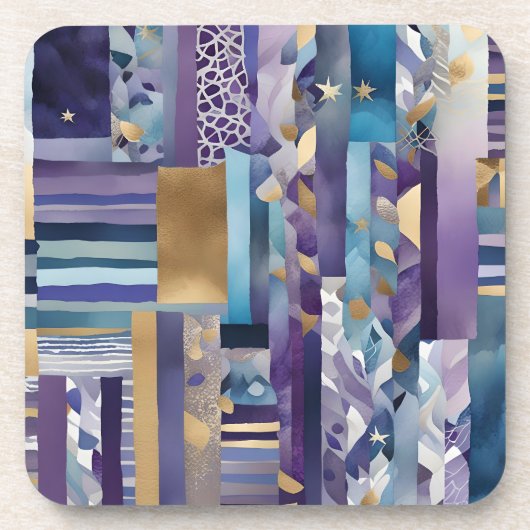 lap quilt coaster bier onderzetter (Voorkant)