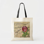 Lap Steel Elegant Tulip  Sheet Music Tote Bag (Voorkant)