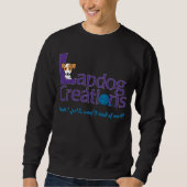 Lapdog Creatie donker sweatshirt (Voorkant)