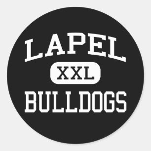 Lapel - Bulldogs - Middelbare school - Lapel India Ronde Sticker