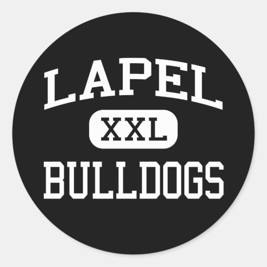 Lapel - Bulldogs - Middelbare school - Lapel India Ronde Sticker (Voorkant)
