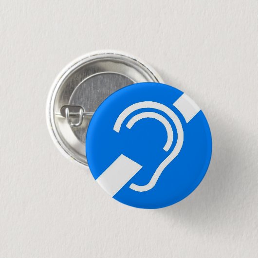 Lapel Pin - Internationaal dove-symbool Ronde Button 3,2 Cm (Voorkant /achterkant)