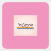 Lapel Pin Vierkante Sticker (Voorkant)