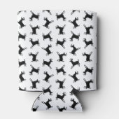 Lapende Der Silhouette Pa CUSTOM ACHTERGROND KLEUR Blikjeskoeler (Achterkant)