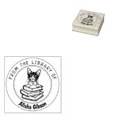 Laperm Cat, Boek uit de bibliotheek van Rubberstempel (Gestempeld)