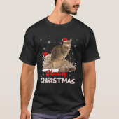 Laperm Cat Owner Christmas Xmas Cat Lover T-shirt (Voorkant)