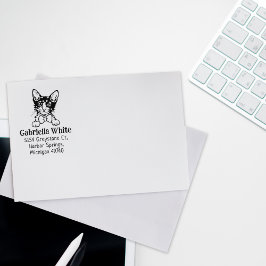 Laperm Kat Retouradres Pet Rubberstempel
