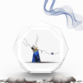 Lapidaire steen gehouwen door zee relief-beeldhouw fotoblokken