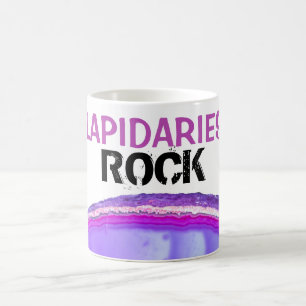 *~* LAPIDARIES ROCK Stones Lapidary Agaat Kristall Koffiemok