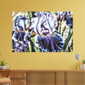 *~* LAPIS BLAUW IRIS Irissen  Bloemen TV2 Canvas Afdruk (Insitu (Woonkamer))