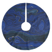 Lapis Blue Agate Swirls Kerstboom Rok (Voorkant)