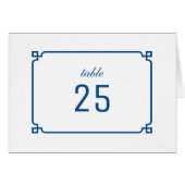 Lapis Blue Deco Chic-tabelnummer (Voorkant Horizontaal)