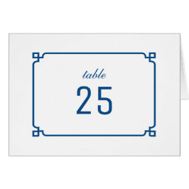 Lapis Blue Deco Chic-tabelnummer