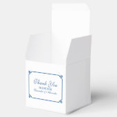 Lapis Blue Deco Chic Wedding Bedankdoosjes (Geopend)