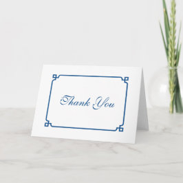 Lapis Blue Deco Chic Wedding Bedankt