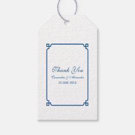 Lapis Blue Deco Chic Wedding Cadeaulabel