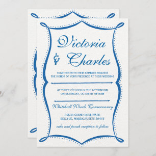 Lapis Blue Modern  Typografie Ocean Blue Kaart