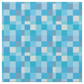Lapis Blue Pixelated Pattern | Gamer Stof (Close Up)