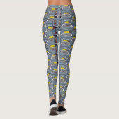 Lapis Gray Figaro Car Pattern Figarations Leggings (Achterkant)