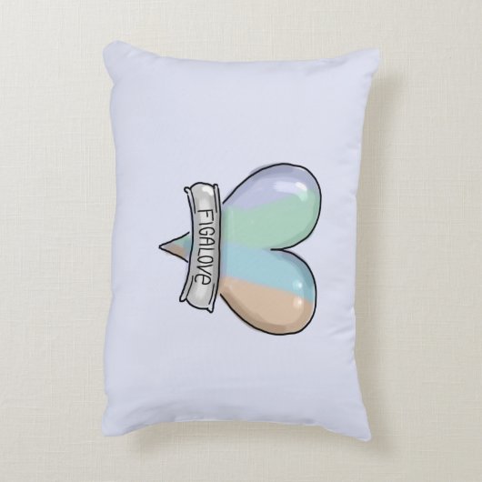 Lapis Grey Figaro accent pillow Kussen (Achterkant (Verticaal))