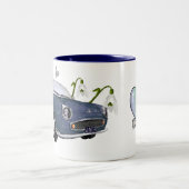 Lapis Grey Figaro coffee mug Tweekleurige Koffiemok (Center)