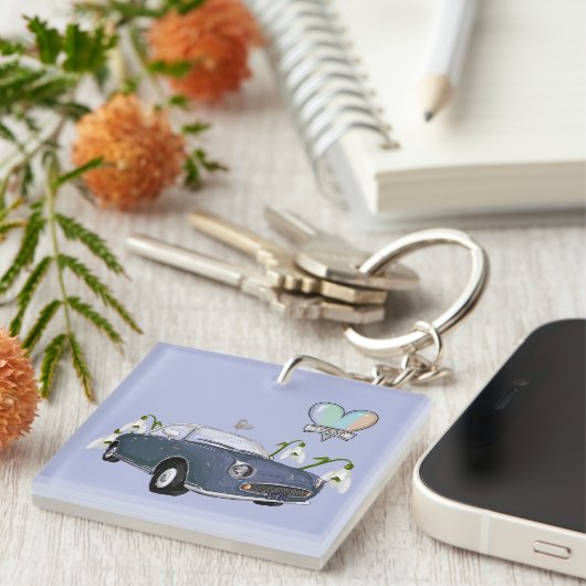Lapis Grey Figaro key chain Sleutelhanger (Voorkant Rechts)