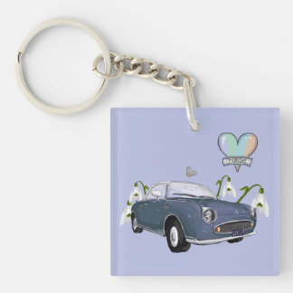 Lapis Grey Figaro key chain Sleutelhanger