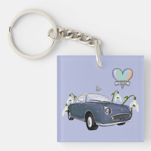 Lapis Grey Figaro key chain Sleutelhanger (voorkant)