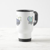 Lapis Grey Figaro travel mug - reisbeker (Voorkant rechts)