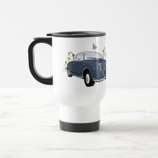 Lapis Grey Figaro travel mug - reisbeker (Links)