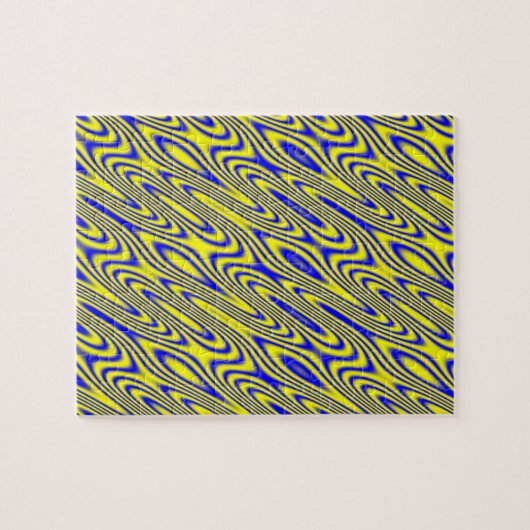 Lapis Lasuli Swirlies Moeilijke puzzel (Horizontaal)