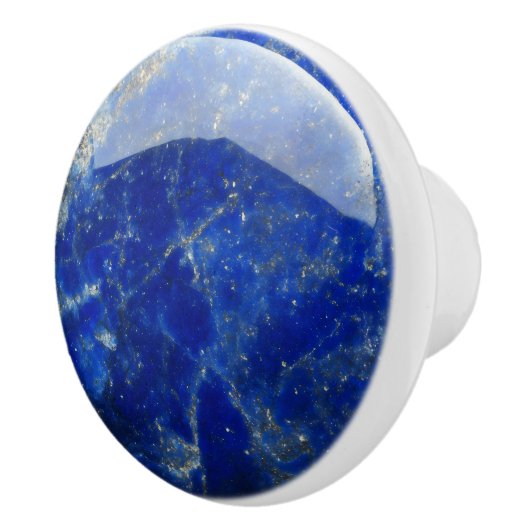 Lapis Lazuli Blauwe Edelsteen patroon Keramische Knop (Rechts)
