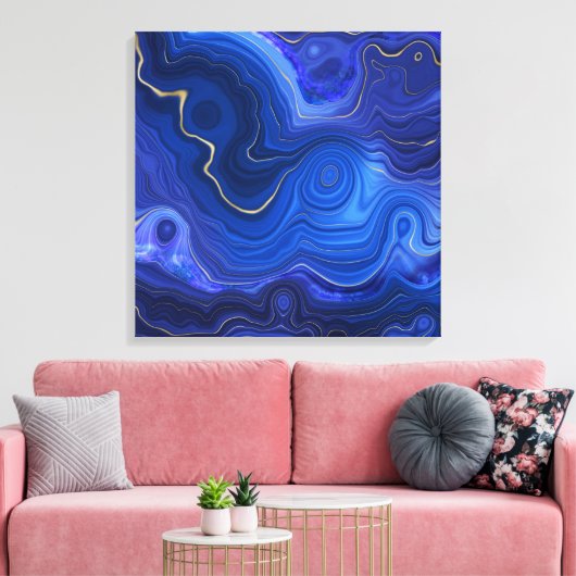 Lapis Lazuli Canvas Kunst (Insitu (Woonkamer))