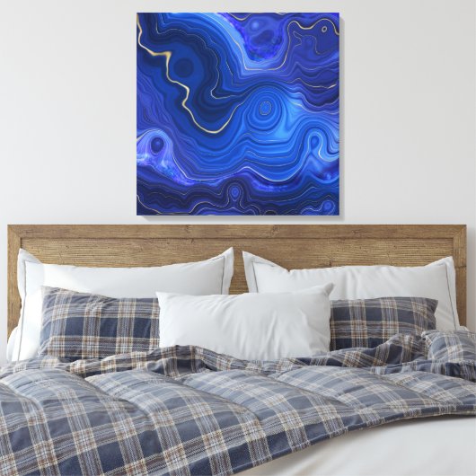 Lapis Lazuli Canvas Kunst (Insitu (Slaapkamer))