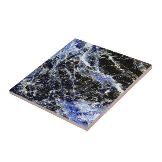 Lapis Lazuli Ceramic Tile Tegeltje (Zijkant)