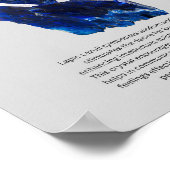 Lapis Lazuli Crystal Betekenis Poster (Hoek)