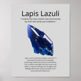 Lapis Lazuli Crystal Betekenis Poster