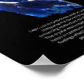 Lapis Lazuli Crystal Stone Betekenis Poster (Hoek)