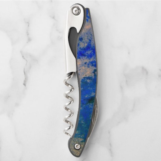 Lapis Lazuli Design Cork Screw Kurkentrekker (Voorkant)