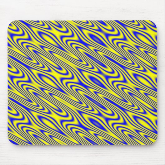 Lapis Lazuli Draaikolken Abstract Patroon Muismat (Voorkant)
