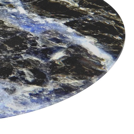 Lapis Lazuli Glass Chopping Board Snijplank (Hoek)