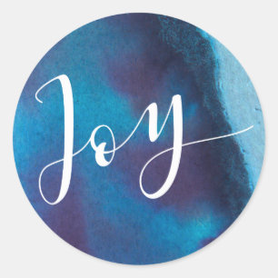 Lapis Lazuli Joy Holiday Ronde Sticker