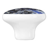 Lapis Lazuli keramische knop (Zijkant)