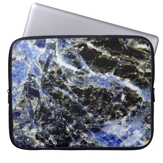 Lapis Lazuli-laptophoes Laptop Sleeve (Voorkant)