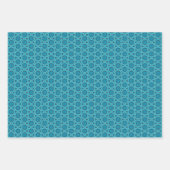 Lapis Lazuli Nights Turquoise Sterren op Azure Inpakpapier Vel (Voorkant 2)