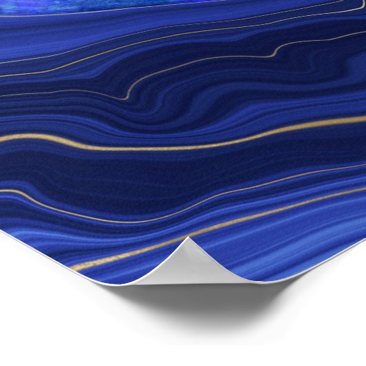 Lapis lazuli-Poster Poster (Hoek)