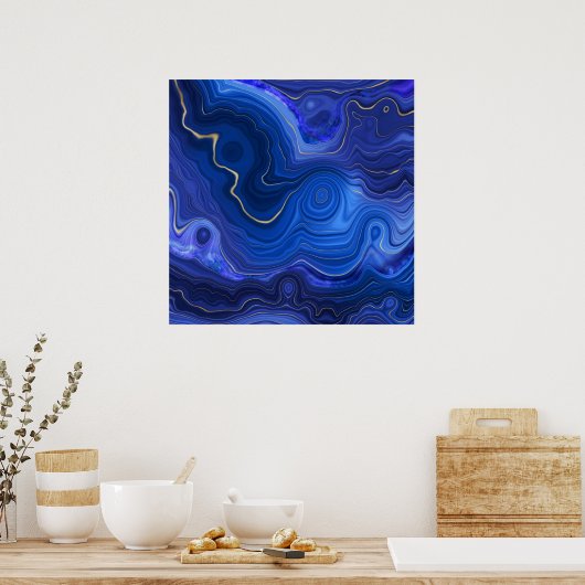 Lapis lazuli-Poster Poster (Keuken)