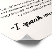 Lapis Lazuli Stone Crystal Betekenis Poster (Hoek)